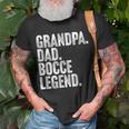 Herren Grandpa Dad Bocce Legend Opa Papa Boccia Legende T-Shirt Geschenke für alte Männer