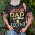Herren Handball Legende & Vater Retro T-Shirt, Perfekt für Spieler Geschenke für alte Männer