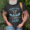 Herren Kajak Opa Paddel Wassersport Kanu Kayak Kajakfahrer T-Shirt Geschenke für alte Männer