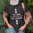 Herren The Man The Legend Humor Lustig Sarkastisch T-Shirt Geschenke für alte Männer