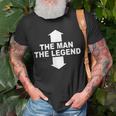 Herren The Man The Legend Lustiges Mann Legende Pfeile Männer T-Shirt Geschenke für alte Männer