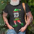 Herren Opa Elf Partnerlook Familien Outfit Weihnachten T-Shirt Geschenke für alte Männer