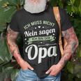 Herren Opa Vatertag Papa Spruch Grossvater Geschenk T-Shirt Geschenke für alte Männer