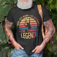 Herren Papa Tennis Legende T-Shirt, Retro Design für Tennisspieler Geschenke für alte Männer