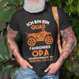 Herren Quad Opa Quad Fahrer Offroad T-Shirt Geschenke für alte Männer