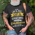 Herren Stolzer Opa T-Shirt mit Enkel Lustig Spruch, Opi Shirt Geschenke für alte Männer