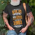 Herren T-Shirt zum 69. Geburtstag, Papa 2020 Edition auf Spanisch Geschenke für alte Männer