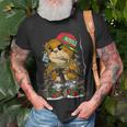 Hip-Hop Clothing Men Hipster Teddy Bear Rap Street Wear Unisex T-Shirt Gifts for Old Men