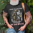 Home Of The Free Because Of The Brave Veterans Unisex T-Shirt Gifts for Old Men