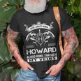 Howard Blood Runs Through My Veins V2 Unisex T-Shirt Gifts for Old Men