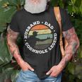 Husband Dad Cornhole Legend Boss Of The Toss Cornhole Mens Gift For Mens Unisex T-Shirt Gifts for Old Men