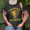 Husband Trophy Cup Vintage Retro Design Fathers Day Gift Unisex T-Shirt Gifts for Old Men