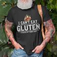 I Cant Eat Gluten It Makes My Tummy Hurt Gluten Intolerance Unisex T-Shirt Gifts for Old Men