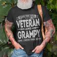 I Have Two Titles Veteran And Grampy Funny Proud Us Army Gift For Mens Unisex T-Shirt Gifts for Old Men