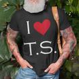 I Heart Ts Unisex T-Shirt Gifts for Old Men