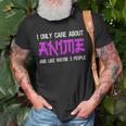 I Only Care About Anime And Like Maybe 3 People Anime Lover Unisex T-Shirt Gifts for Old Men