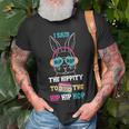 I Said Hip The Hippity To Hop Hip Hop Bunny Funny Easter Day Unisex T-Shirt Gifts for Old Men