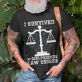 I Survived My Girlfriends Law Degree | Law Student Unisex T-Shirt Gifts for Old Men