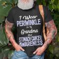 I Wear Periwinkle For Grandma Stomach Cancer Awareness Unisex T-Shirt Gifts for Old Men