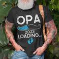 Ich Werde Opa 2023 Loading Schwangerschaft Verkündung T-Shirt Geschenke für alte Männer