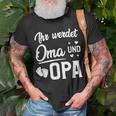 Ihr Werdet Oma Und Opa Geschenk Für Werdende Großeltern T-Shirt Geschenke für alte Männer