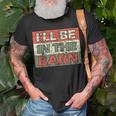Mens Ill Be In The Barn Dad Farmer Handyman Joke Vintage T-Shirt Gifts for Old Men