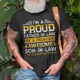 Im A Proud Father In Law Of A Awesome Son In Law Funny Unisex T-Shirt Gifts for Old Men