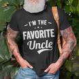 Im The Favorite Uncle Funny Uncle Gift For Mens Unisex T-Shirt Gifts for Old Men