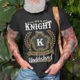 Its A Knight Thing You Wouldnt Understand Personalized Last Name Knight Family Crest Coat Of Arm Unisex T-Shirt Gifts for Old Men