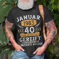 Januar 1983 Lustige Geschenke 40 Geburtstag Mann Frau T-Shirt Geschenke für alte Männer