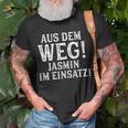 Jasmin Lustig Spruch Witzig Aus Dem Weg Vorname Name T-Shirt Geschenke für alte Männer