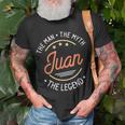 Juan Der Mann Der Mythos Die Legende T-Shirt Geschenke für alte Männer