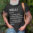 Kelli Definition Personalized Custom Name Loving Kind Unisex T-Shirt Gifts for Old Men