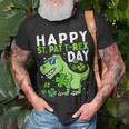 Kids Happy St Pat Trex Day Dino St Patricks Day Toddler Boys V3 T-Shirt Gifts for Old Men