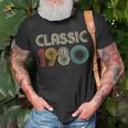 Klassisch 1980 Vintage 43 Geburtstag Geschenk Classic T-Shirt Geschenke für alte Männer