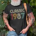 Klassisch 1987 Vintage 36 Geburtstag Geschenk Classic T-Shirt Geschenke für alte Männer