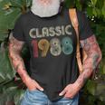 Klassisch 1988 Vintage 35 Geburtstag Geschenk Classic T-Shirt Geschenke für alte Männer