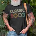 Klassisch 2003 Vintage 20 Geburtstag Geschenk Classic T-Shirt Geschenke für alte Männer