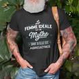 La Femme Idéale Est Un Mythe Sauf Si Elle Est Agricultrice V2 T-Shirt Geschenke für alte Männer
