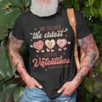 Labor And Delivery Tech L&D Valentines Day Groovy Heart T-Shirt Gifts for Old Men