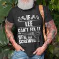 Lee Name Fix It Birthday Personalized Dad Idea T-Shirt Gifts for Old Men