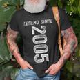 Legend Since 2005 Geburtstag Geschenke Legendär Seit 2005 T-Shirt Geschenke für alte Männer