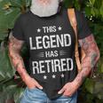 This Legend Has Retired Retire-Treffen Ruhestand T-Shirt Geschenke für alte Männer