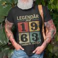 Legendär Seit 1963 Jahrgang 1963 Geburtstag T-Shirt Geschenke für alte Männer