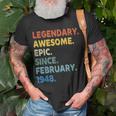 Legendary Awesome Epic Since February 1948 Birthday Vintage T-Shirt Gifts for Old Men