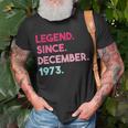 Legende Seit Dezember 1973 Geburtstag T-Shirt Geschenke für alte Männer