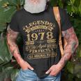 Legenden 1978 Jahrgang, Herren T-Shirt zum 45. Geburtstag Geschenke für alte Männer