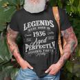 Legends Were Born In 1936 Year Of Birth Birthday Unisex T-Shirt Gifts for Old Men