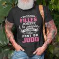 Les Vraies Filles Font Du Judo V2 T-Shirt Geschenke für alte Männer