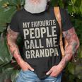 Lieblingsmensch Opa T-Shirt, My Favourite People Call Me Grandpa Geschenke für alte Männer